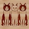 Cute Cat Silhouette Designs A high-quality illustration of a domesticated cat in various poses.