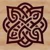 Traditional Celtic design with ornate details and geometric shapes, ideal for use in digital arts and crafts projects.
