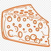 A graphic illustration of a wheel of cheese, suitable for cutting machine projects or vector design templates.