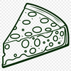 A graphic representation of a block of cheese created using scalable vector graphics (SVG).