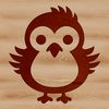 Cute Chick Standing on the Farm A cartoon illustration of a small chicken standing on the farm with feathers and beak.