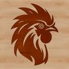Cute Cartoon Chicken A cartoon representation of a farm animal with plumage and a beak.