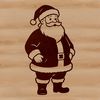 Illustrative SVG icon of Father Christmas, a classic holiday character.