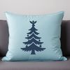 A festive holiday symbol featuring a stylized evergreen tree for commercial or personal use.