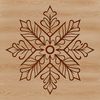 Snowflake Ornament Design A delicate snowflake design for winter crafts and DIY projects.