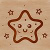 A stylized star symbol with five pointed design.