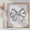 Vibrant Bow Design Vector A colorful bow design made with vector graphics, ideal for crafting and DIY projects.