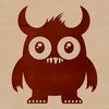A digitally created cute monster icon in a flat design style suitable for commercial or personal use.