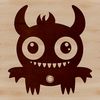 An illustrated cute monster design in vector format, ideal for printing or digital use as clip art.