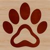Realistic Animal Prints An SVG clip art design featuring realistic paw print patterns for various uses.