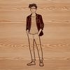 Free Graphic Icon of a Man A vector graphic representation of a person.
