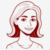 An SVG vector graphic representation of an adult female figure.