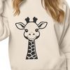 Giraffe Silhouette Vector Illustrative graphic of a giraffe, a safari animal species, suitable for vector design projects.