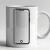 Free Vector Phone Illustration A high-quality SVG illustration of a modern smartphone with sleek design features.