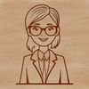 Teacher Graphic Icon An SVG graphic representation of a teacher figure.