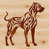Proud Great Dane Illustration A large breed dog, the Great Dane, standing proudly with its distinctive physical features.