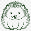 Spiky Friend Clip Art A detailed illustration of a small mammal with spikes, suitable as clip art for various designs.