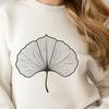 Free SVG Leaf Clipart for Download A detailed digital illustration of a single leaf, created using vector graphics.