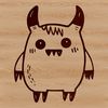 Whimsical Monster Design Vector A colorful, whimsical monster designed as vector art.