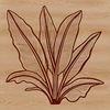 SVG Cut File for Cricut and Laser Cutter Projects A single leaf with veins and edges, suitable for digital designs and cutting crafts.