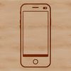 Free Clipart Mobile Phone SVG An illustration of a modern mobile phone with sleek design features.