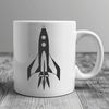 Galactic Spacecraft Vector Illustration A stylized illustration of a spaceship with sleek lines and metallic details.