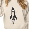 Space Rocket Clip Art SVG File A futuristic spaceship illustration in vector format, suitable for digital design projects.