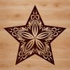Beautiful Free Vector Star Clip Art A stylized star symbol made up of geometric lines and points, suitable for use in vector design projects.