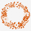 Floral Wreath Template for Cricut and Cutting Machines A detailed floral wreath design created with vector art, suitable for cutting machines like Cricut.