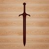Free Vector Sword Art A high-quality illustration of a medieval-style sword in vector format.
