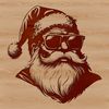 Vector Santa Claus Illustration A detailed illustration of Father Christmas's head in vector format.