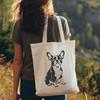 Boston Terrier sitting breed illustration in vector format.