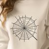Delicate Spider Web Design in Vector Format A high-quality SVG illustration of a intricate spider web design, ideal for cutting machines and stencils.