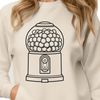 Colorful Classic Gumball Dispenser Illustration A detailed vector illustration of a classic gumball machine with colorful buttons and dispensing mechanism.