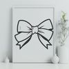 Colorful Bow Design for Crafting A colorful illustration of a decorative bow with a ribbon-like design, suitable for crafting and gift decoration.