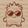 A vector illustration of a cute monster character designed for crafting and design projects.