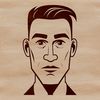 Single-Line Male Figure Vector Art A single-line illustration of a male figure in a simple style.