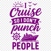 Vibrant Cruise Quote Graphics A fun, colorful cruise quote design featuring inspirational text and vibrant graphics.