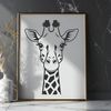 A high-quality vector image of a giraffe, suitable for commercial or personal projects.