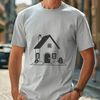 House Illustration Vector Graphic An illustrative SVG vector graphic of a typical home structure for various uses.