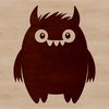 A digital illustration of a cute monster, ideal for Halloween decorations or craft projects.