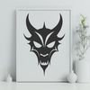 Halloween Devil Vector Art A vector illustration of the devil, suitable for Halloween designs and crafts.