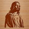 Beautiful Vector Jesus Illustration A vector graphic representation of Jesus suitable for various design applications.