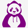 Cute Panda Clip Art Vector A digital representation of a black-and-white panda in a vector format.