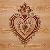 Free SVG Sacred Heart Design Download A digital representation of the Sacred Heart icon designed as scalable vector graphics.