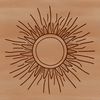 Solar Icon A high-quality, scalable graphic representation of the sun, ideal for various design projects.