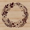 SVG Floral Template Download A floral design for a personalized wreath made from a vector art template.