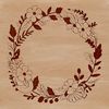 Beautiful SVG Floral Garland Template A floral wreath design made with vector art for cutting machines and digital use.
