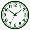 A simple digital clock illustration in vector format.