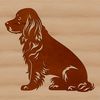 Cocker Spaniel Breed Dog Clip Art A sitting Cocker Spaniel breed of dog, suitable for personal or professional vector art projects.